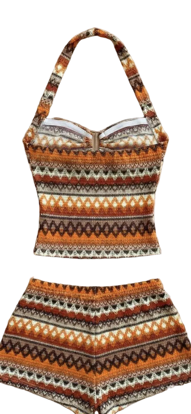 Soleia Multicolor Knit Jacquard Sweater – Cozy, Chic & Limited Stock
