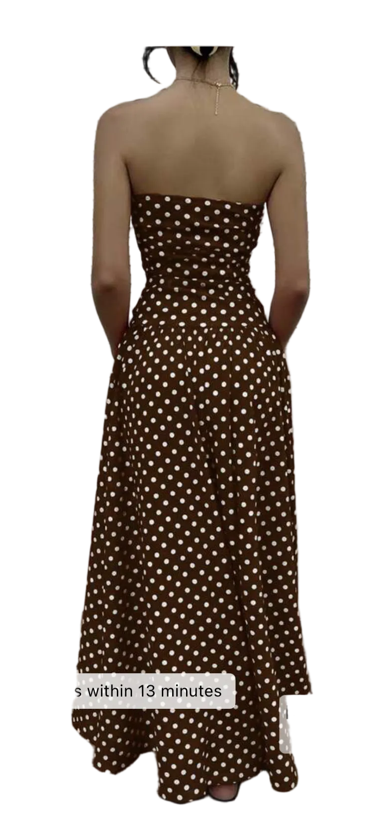 Polka Dot Bandeau Dress