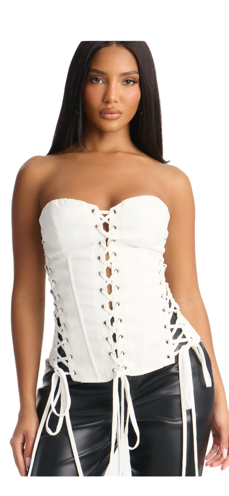 Lace-Up Corset Mini Dress