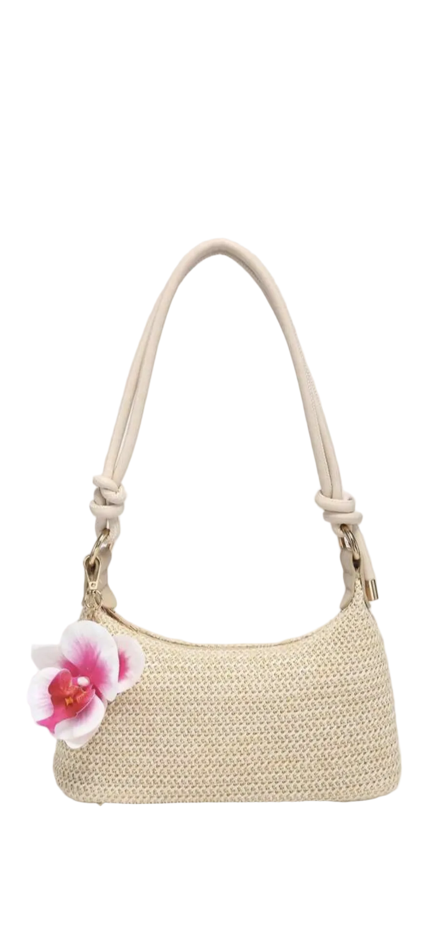 Rope Flower Shoulder Bag