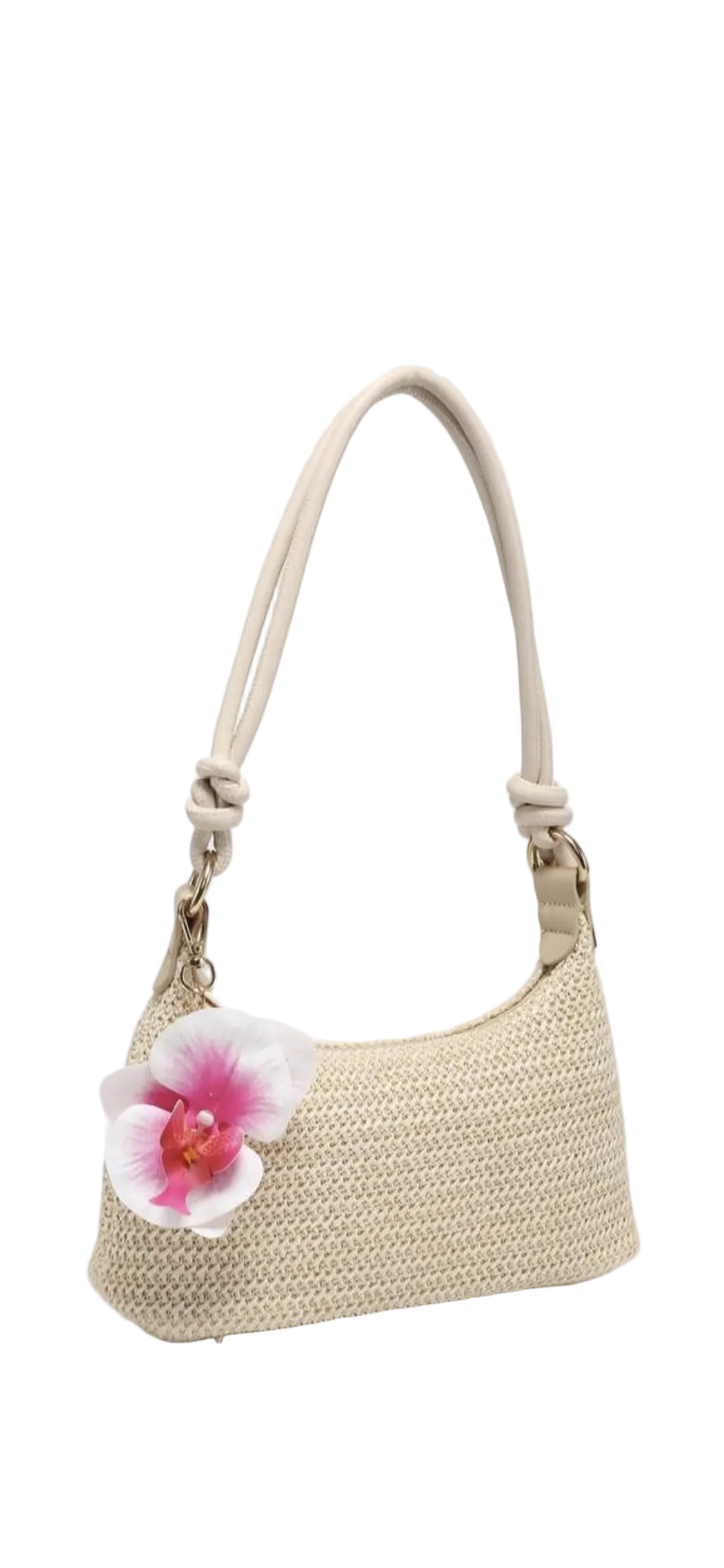 Rope Flower Shoulder Bag