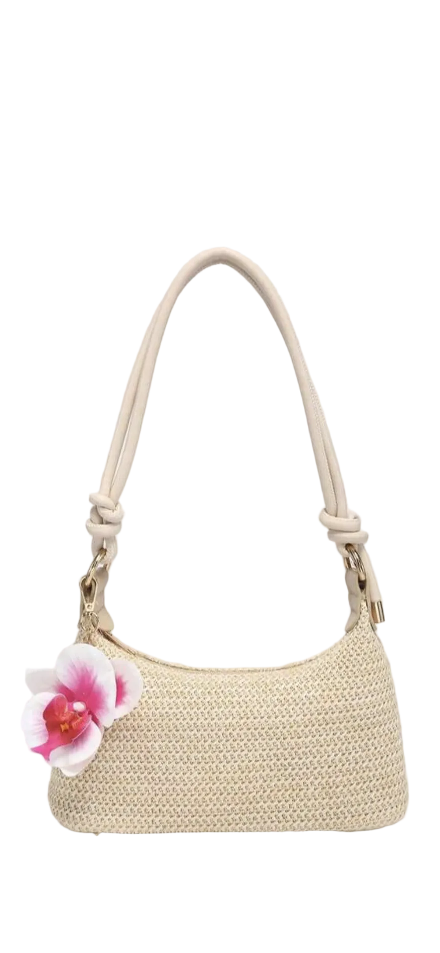 Rope Flower Shoulder Bag