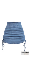 Lina MOD Women’s Casual Denim Skirt