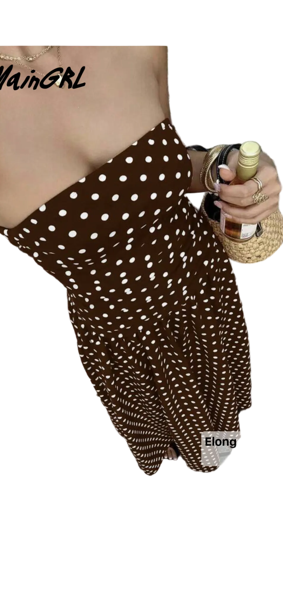 Polka Dot Bandeau Dress