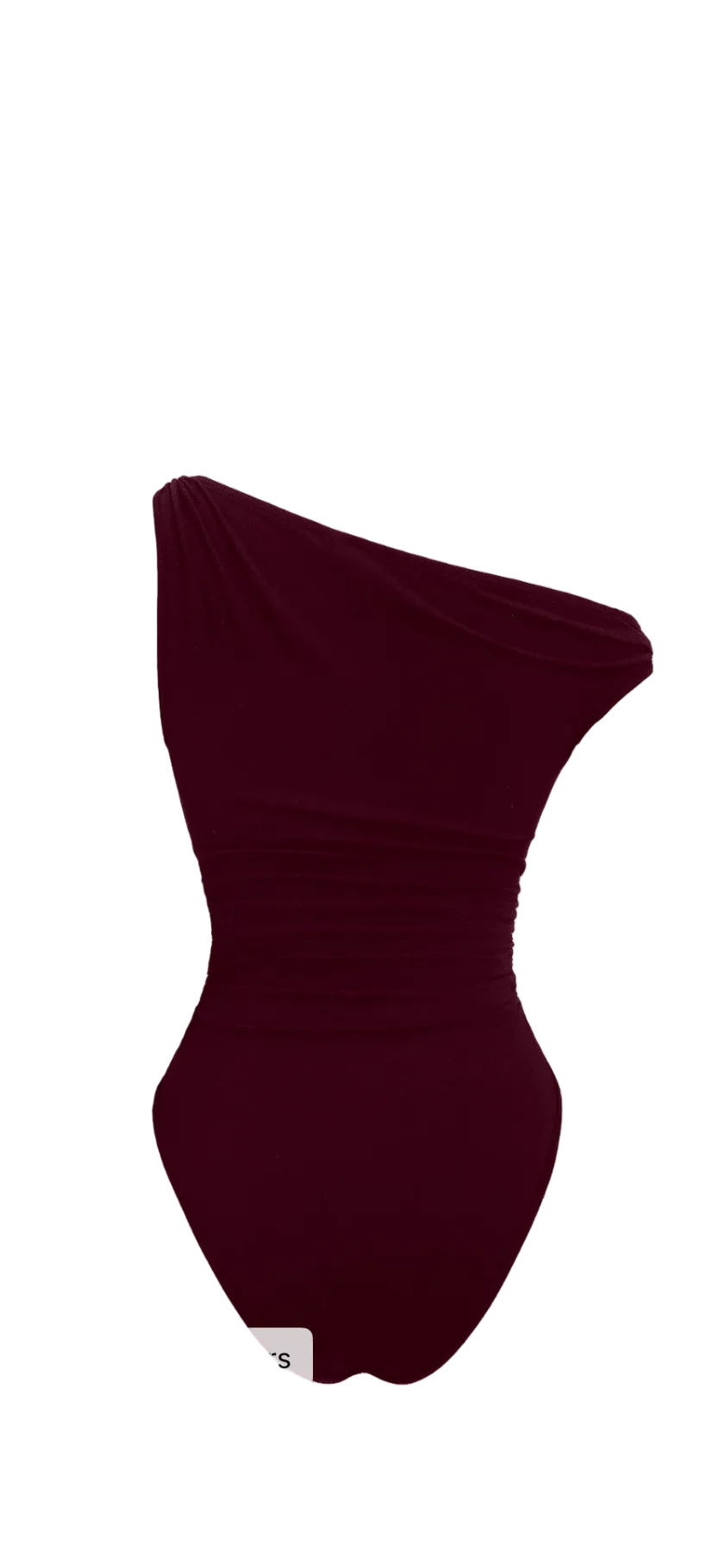 Asymmetric Ruched Bodysuit