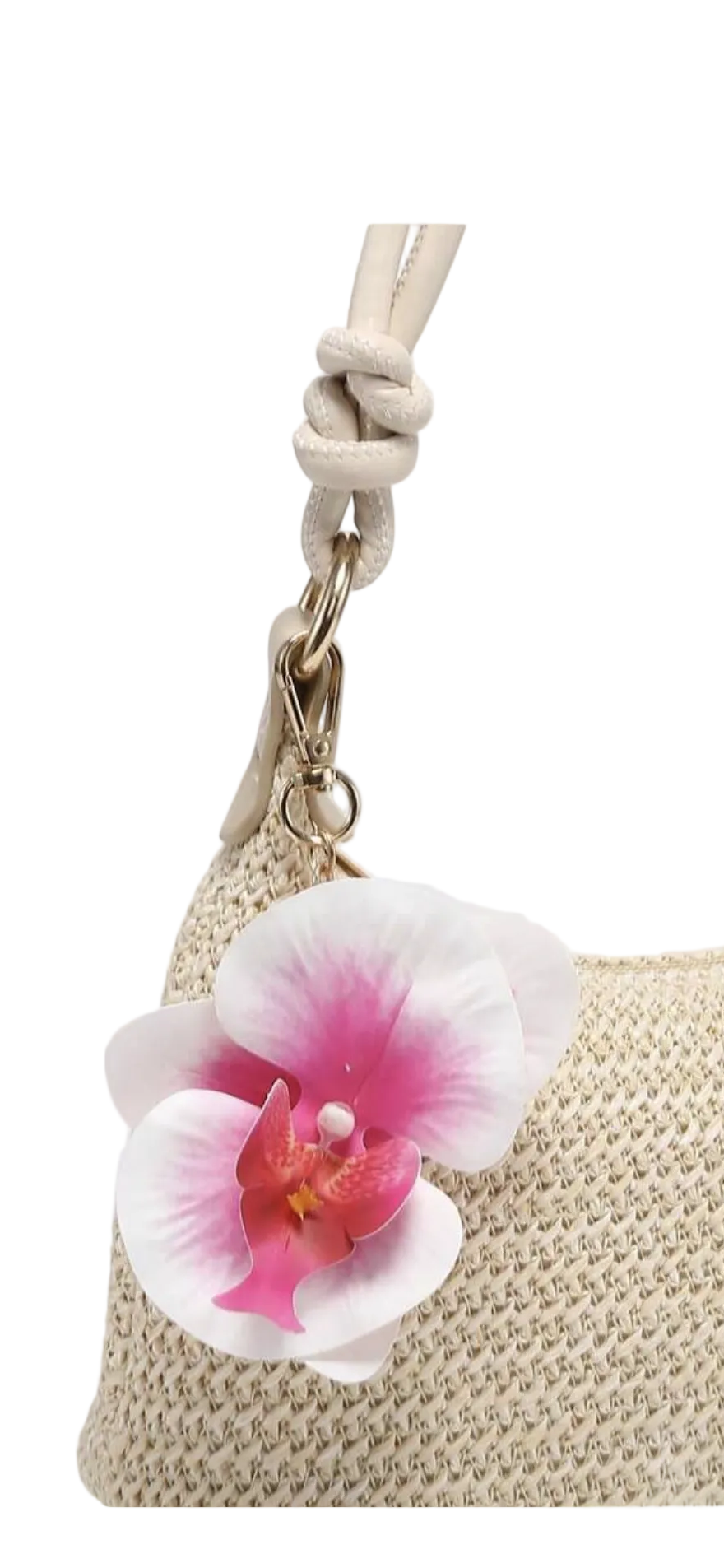 Rope Flower Shoulder Bag