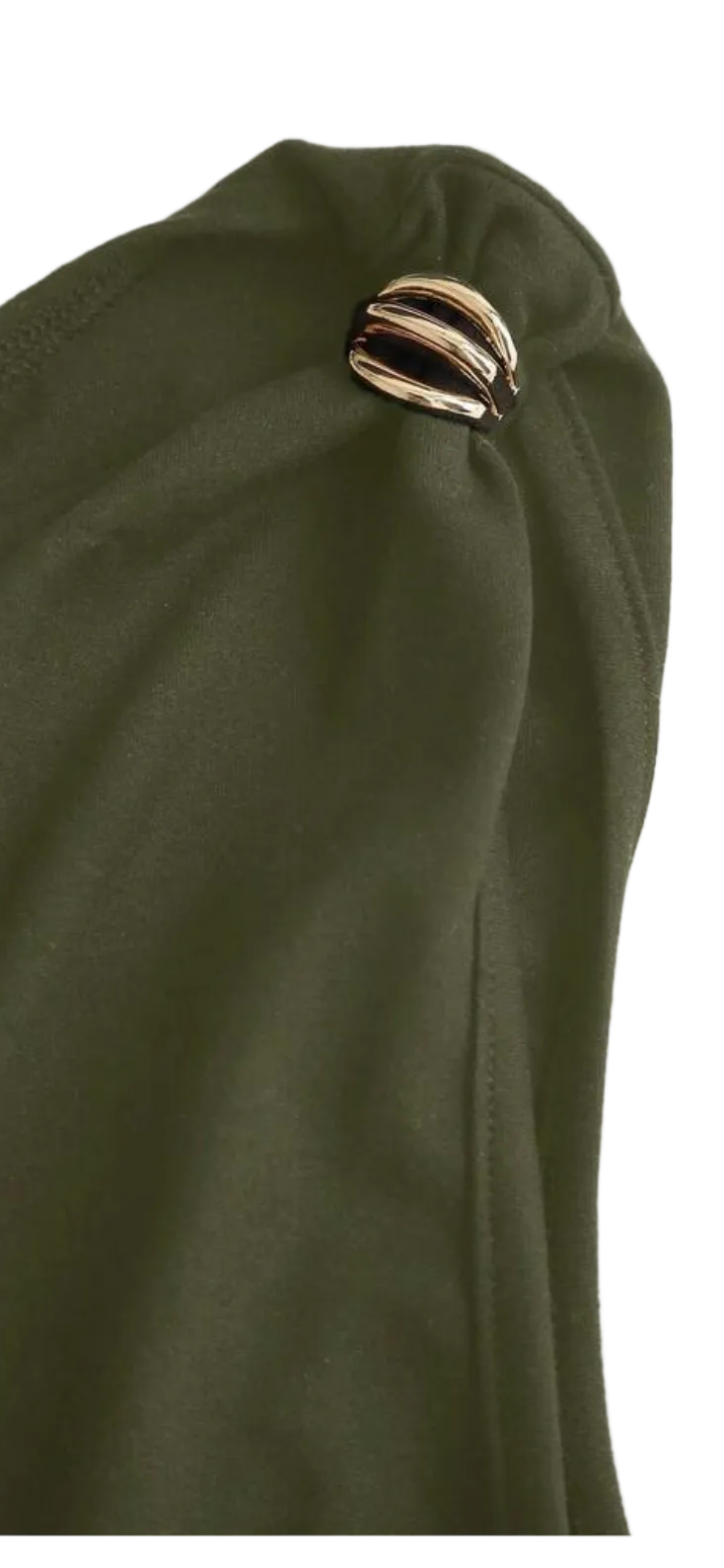 Asymmetric Ruched Bodysuit