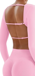 Backless Seamless Crop Top