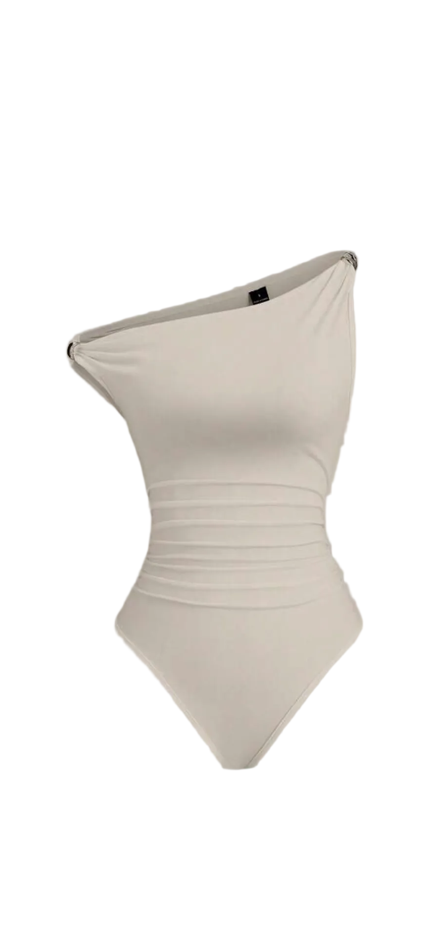 Asymmetric Ruched Bodysuit