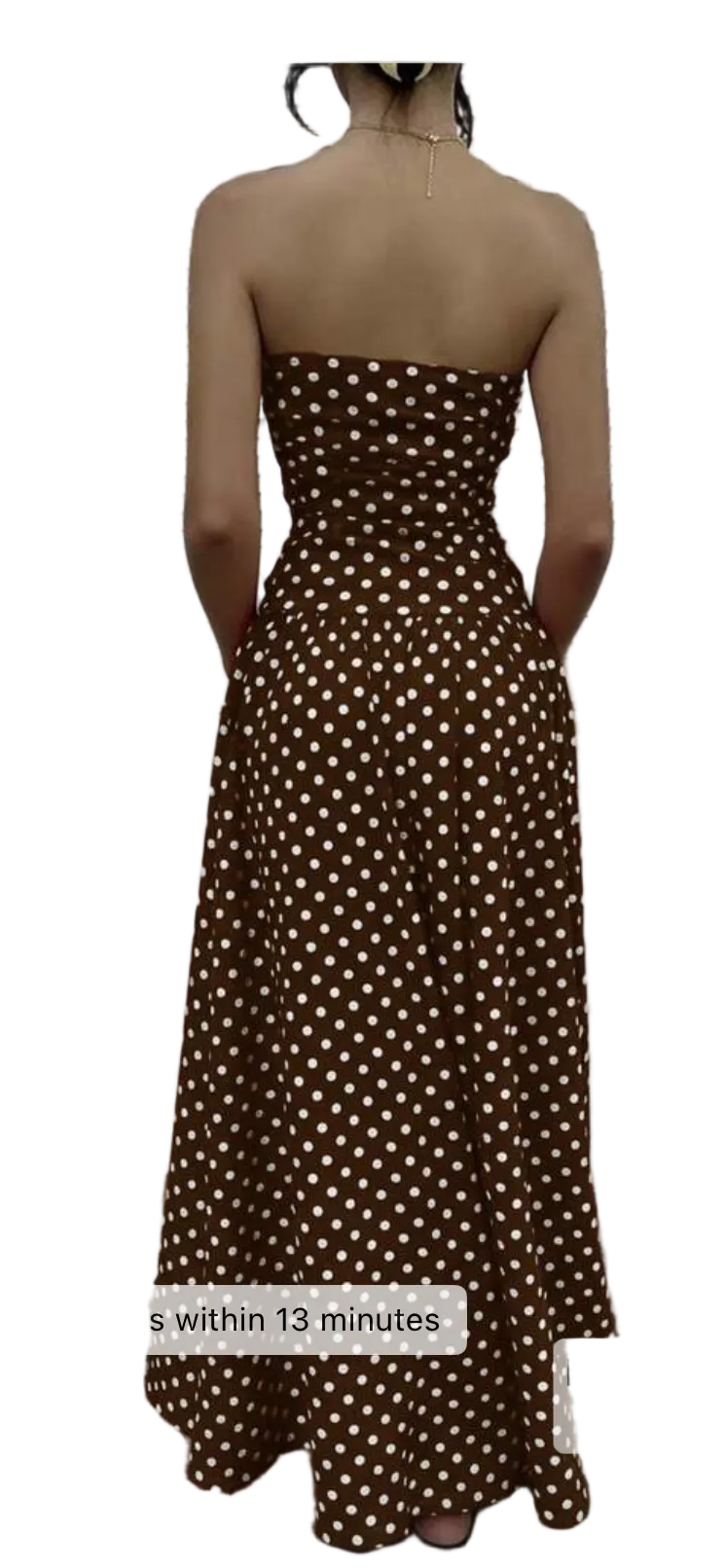 Polka Dot Bandeau Dress