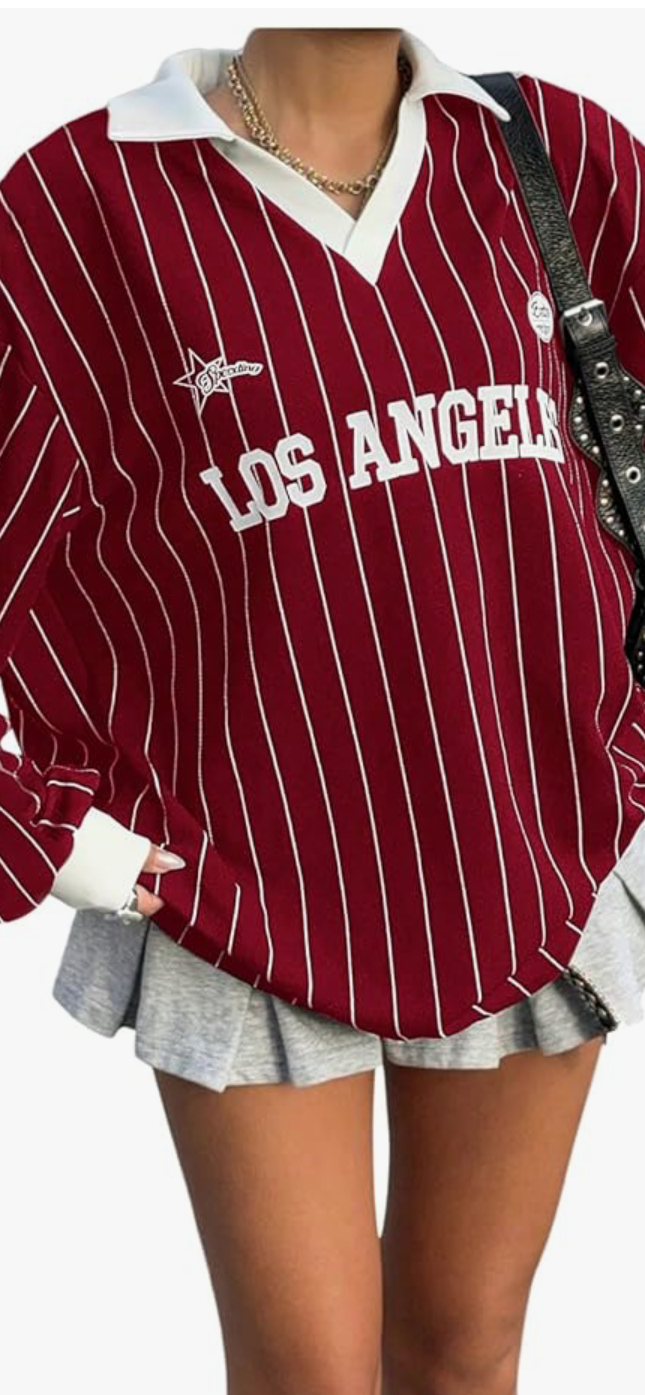 Vintage Vibe Striped Jersey Tee