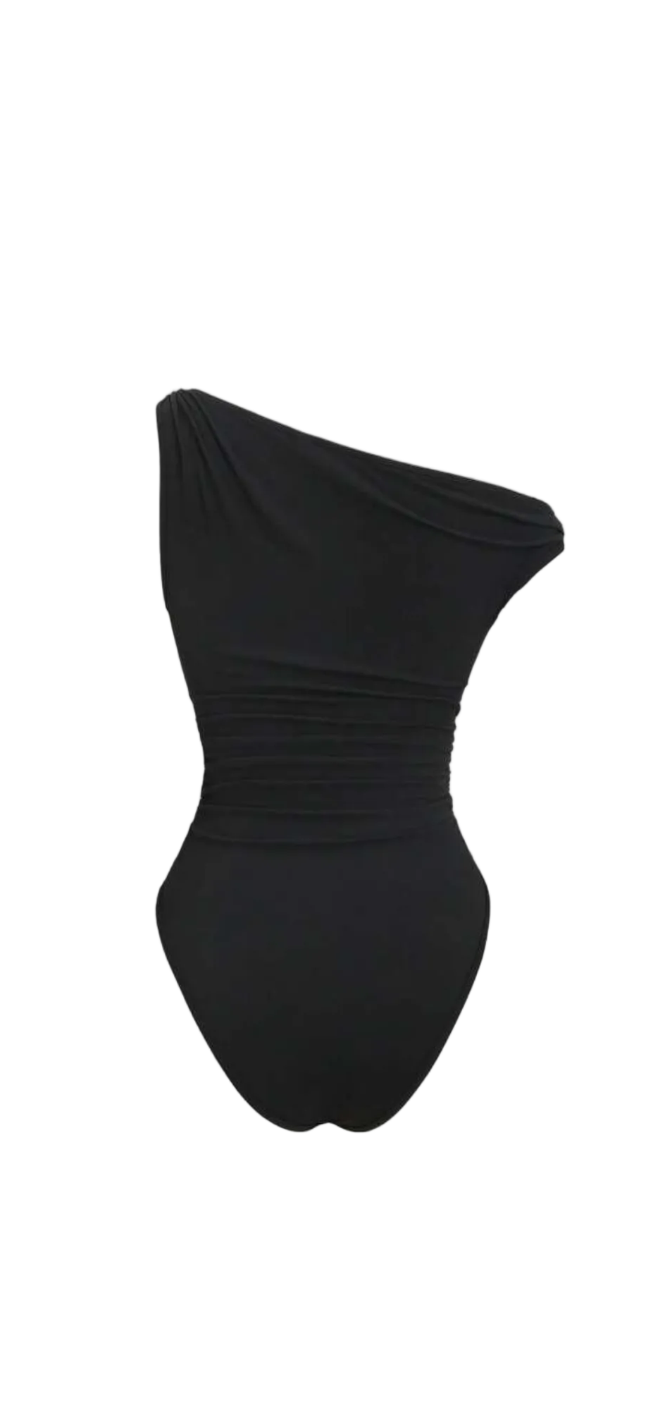 Asymmetric Ruched Bodysuit