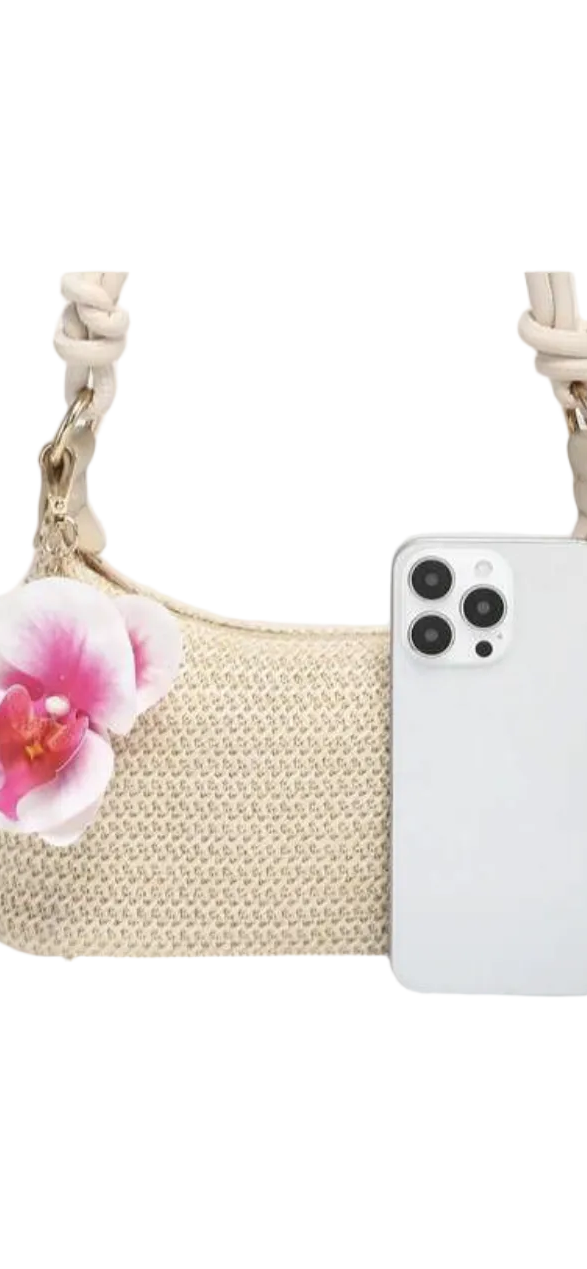 Rope Flower Shoulder Bag