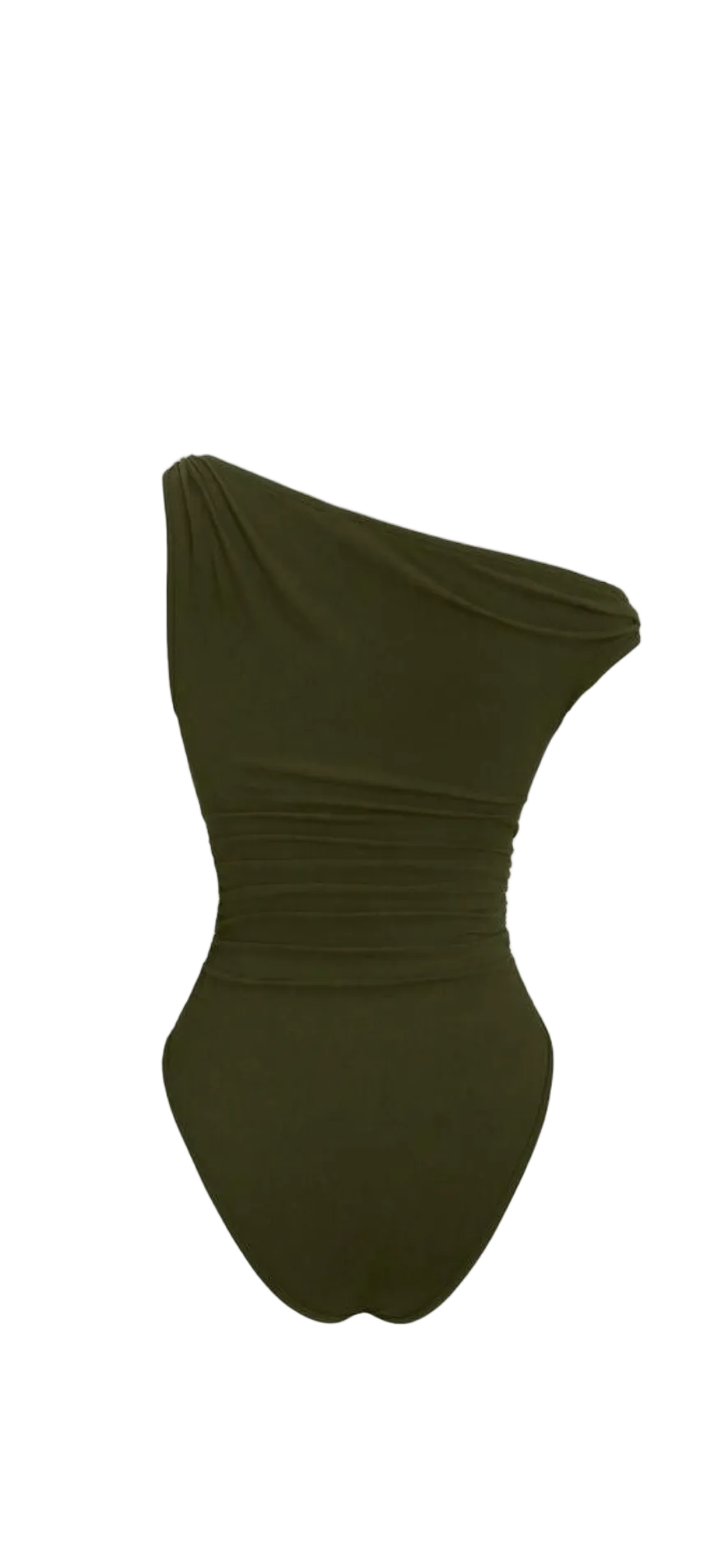 Asymmetric Ruched Bodysuit