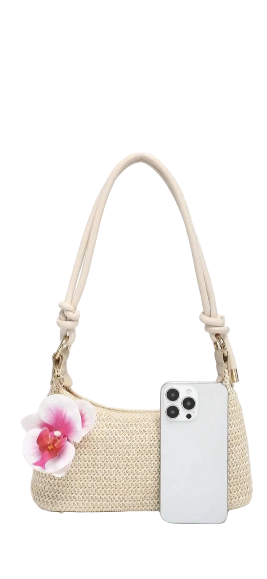 Rope Flower Shoulder Bag