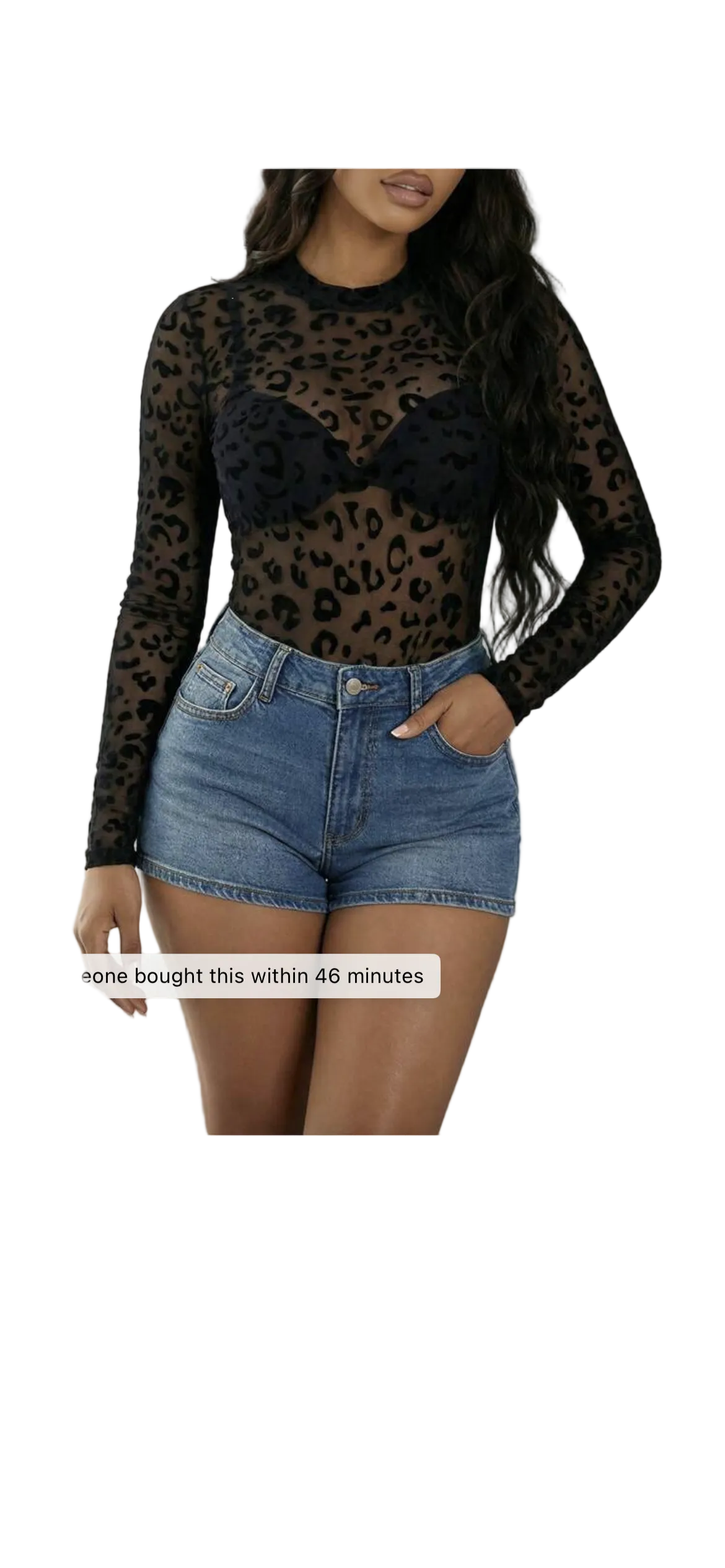 VaVaBold Leopard Print Mesh Bodysuit (Undergarments Not Included) – Sexy Club / Holiday Party Outfit for Women