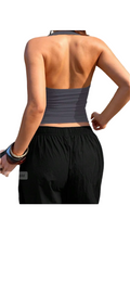Ribbed Backless Halter Top