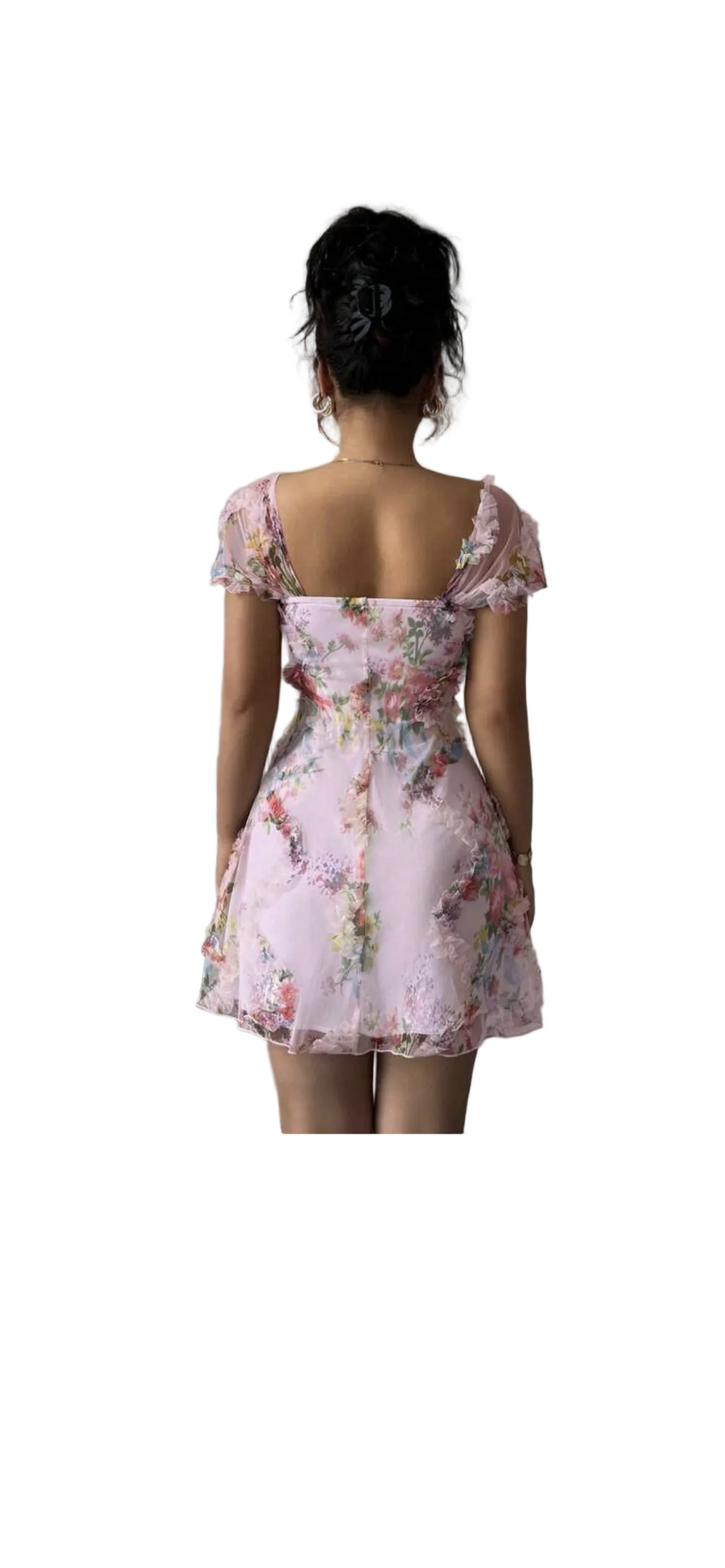 Ditsy Floral Sheer Mesh Top