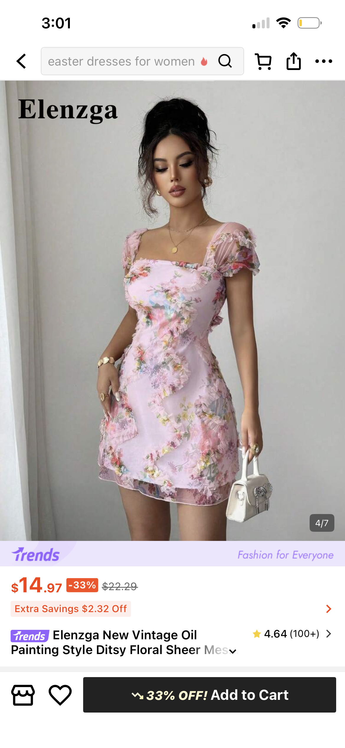 Ditsy Floral Sheer Mesh Top