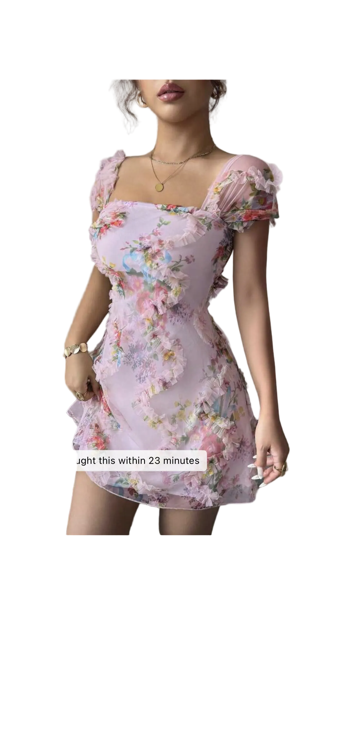 Ditsy Floral Sheer Mesh Top
