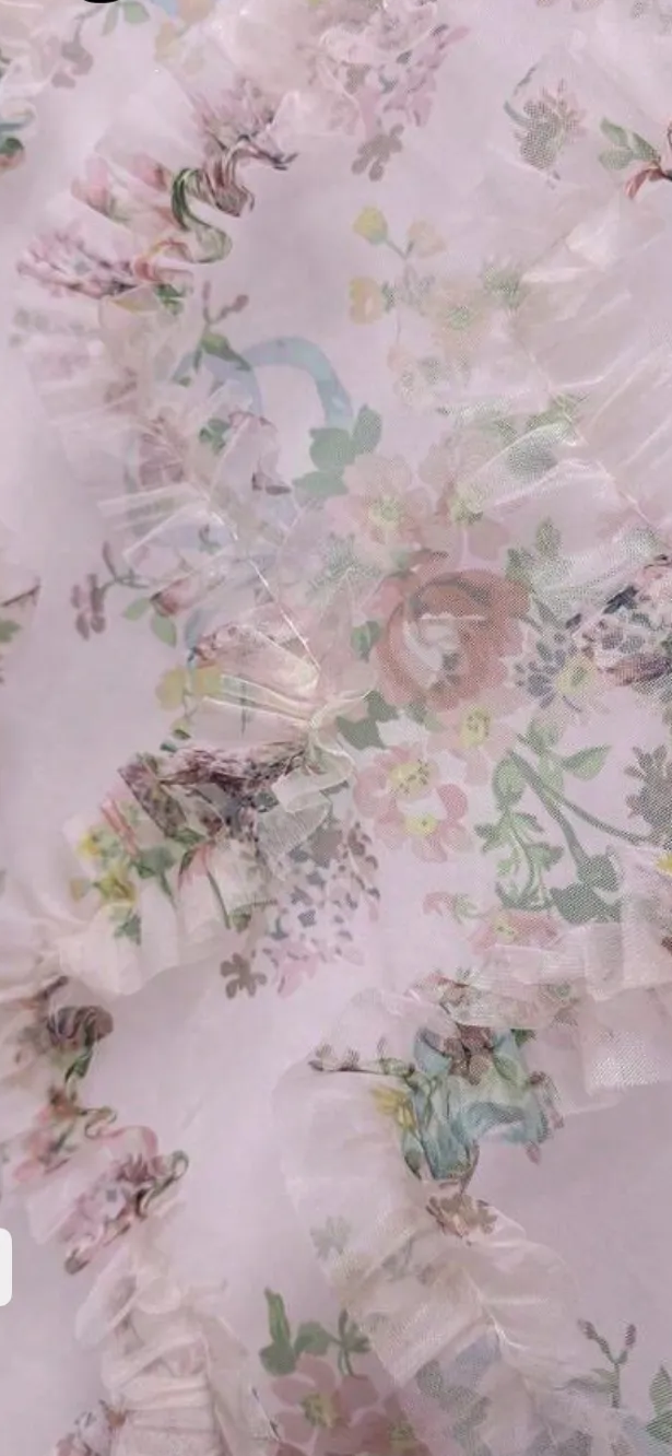 Ditsy Floral Sheer Mesh Top
