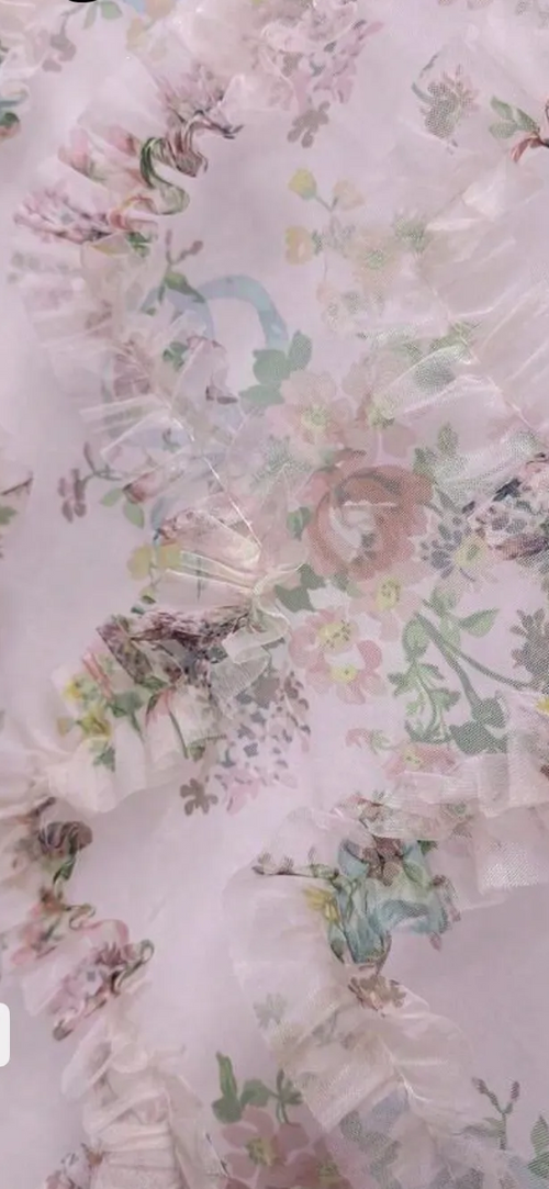 Ditsy Floral Sheer Mesh Top