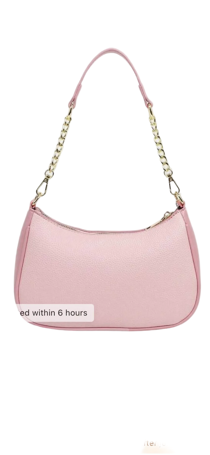 Letter Graphic Shoulder Bag